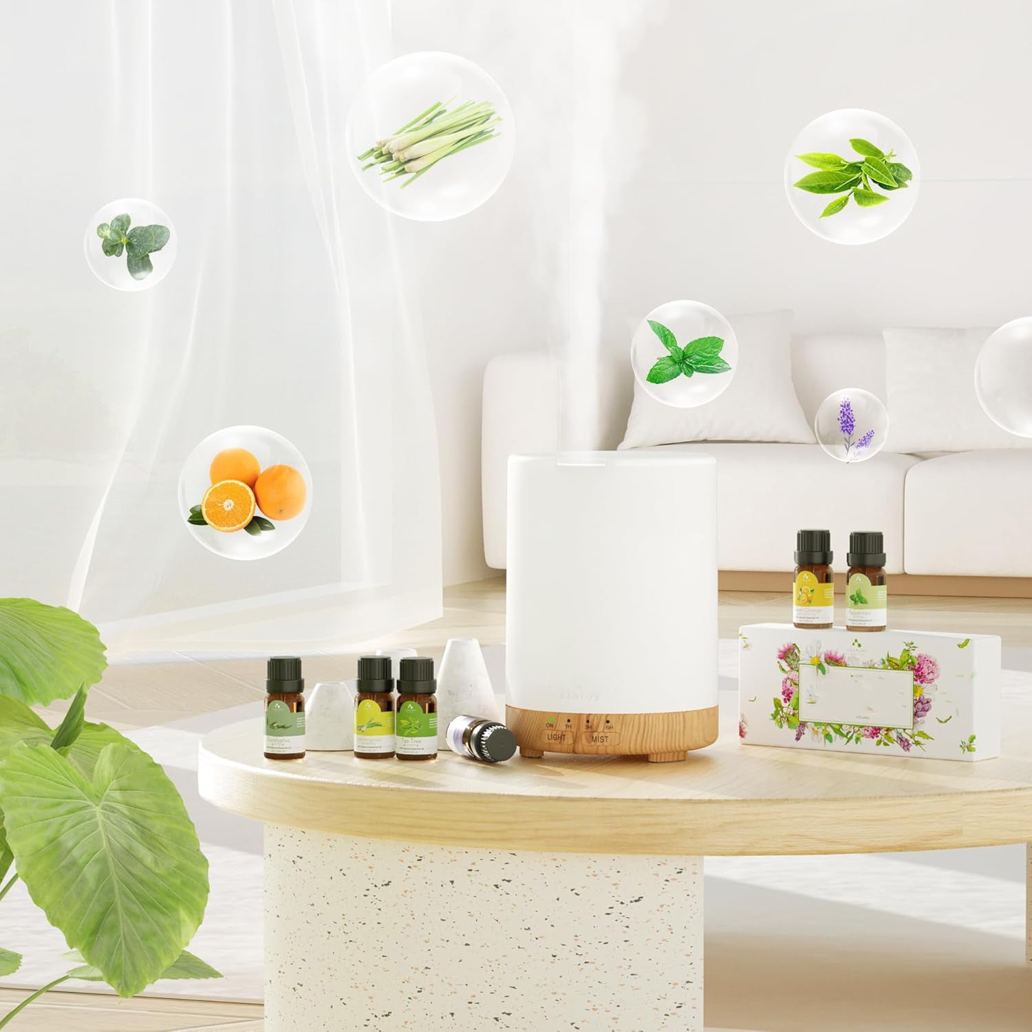 300ml Aromatherapy Diffuser with Oils