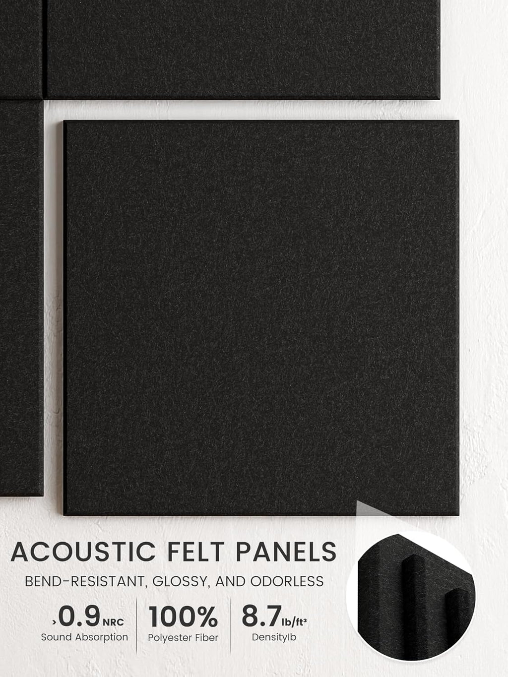 Large Felt Wall Tiles with Pushpins