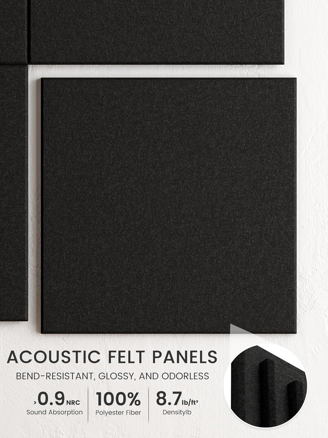 Large Felt Wall Tiles with Pushpins