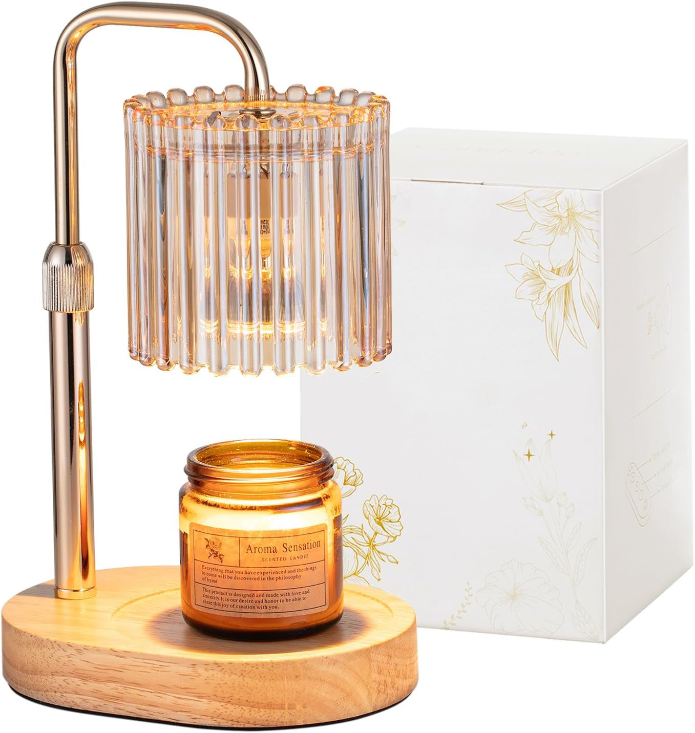 Candle Warmer Lamp with Timer & Bulbs