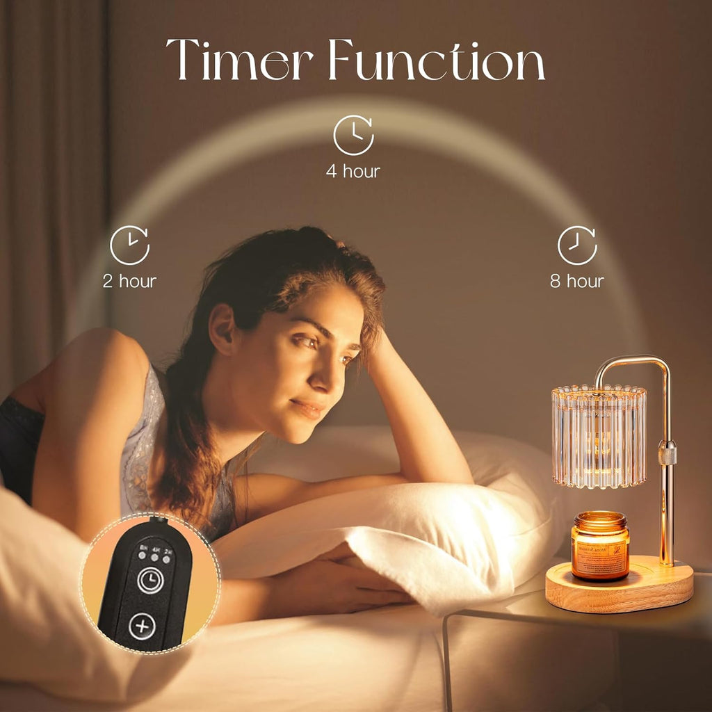 Candle Warmer Lamp with Timer & Bulbs