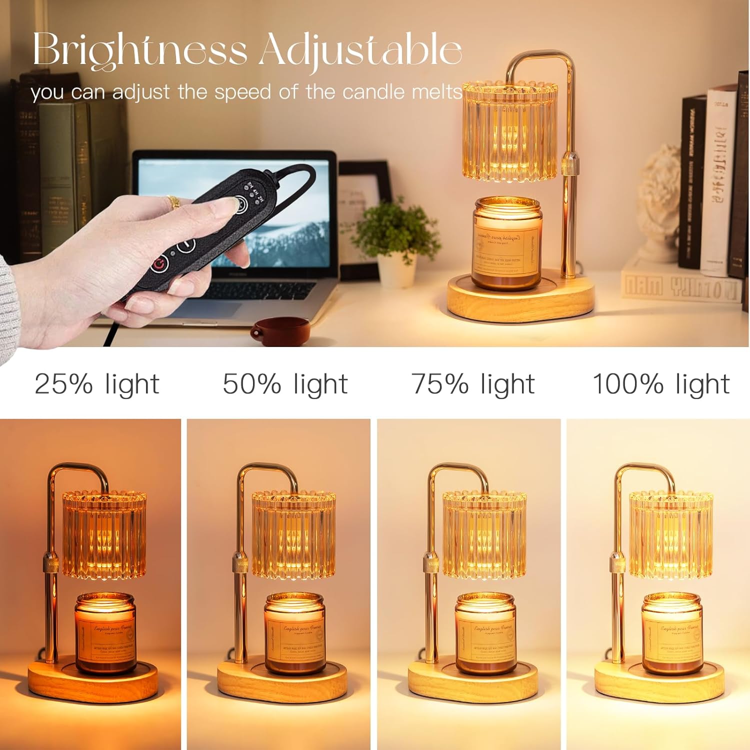 Candle Warmer Lamp with Timer & Bulbs