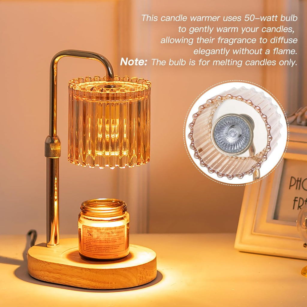 Candle Warmer Lamp with Timer & Bulbs