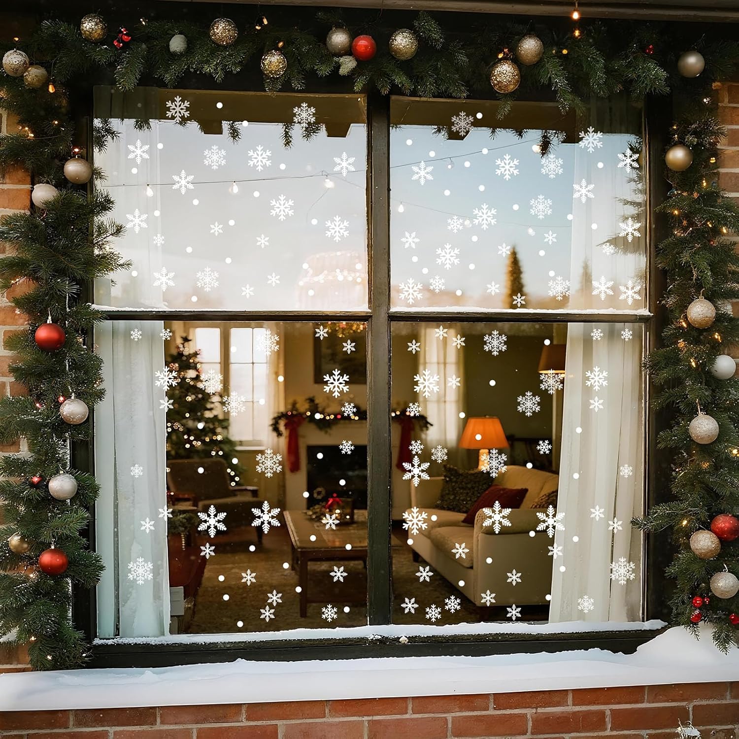 Christmas Snowflake Window Stickers